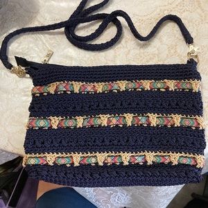 Crochet Navy The Sak Purse